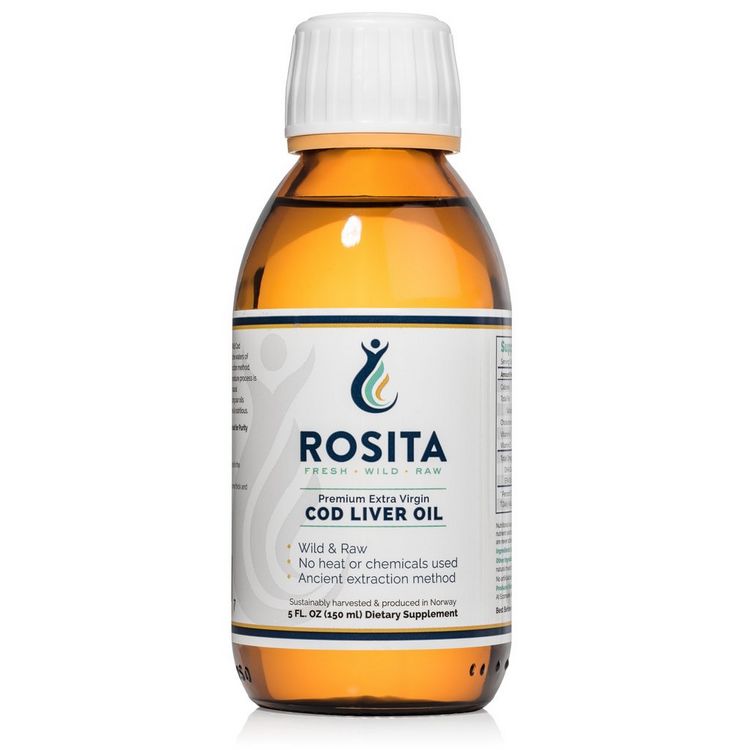 Rosita - olej z tresčích jater - zdroj omega 3 a vitamínů