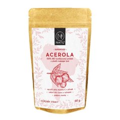 NATU Acerola - přírodní vitamin C - prášek BIO 60g