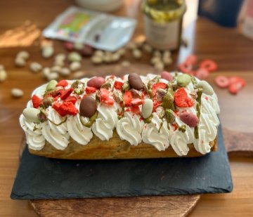 Banánový chlebíček neboli Banana bread bez lepku s pistáciovým máslem