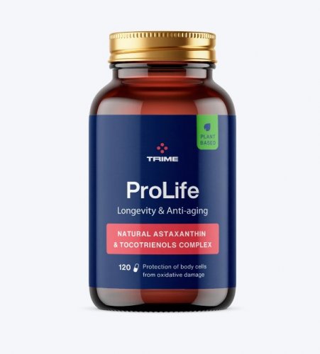 Trime ProLife 120 kapslí (plnospektrální vitamin E a BIO Astaxanthin)