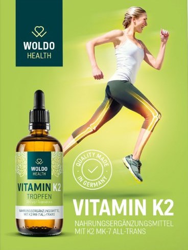 WoldoHealth Vitamin K2-MK7 v MCT oleji, 50 ml