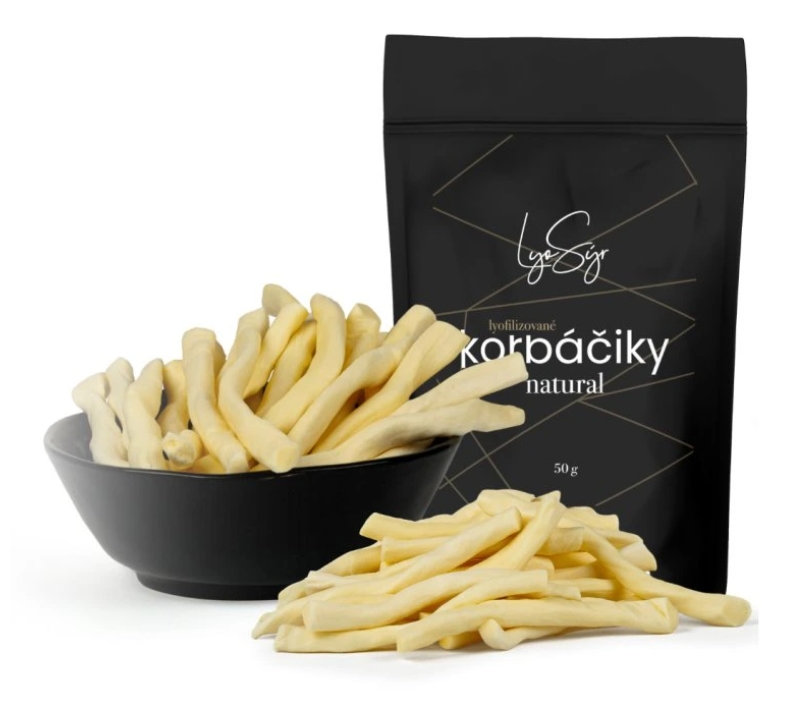 Lyopotraviny Lyofilizované korbáčiky – natural - Velikost balení: 50 g