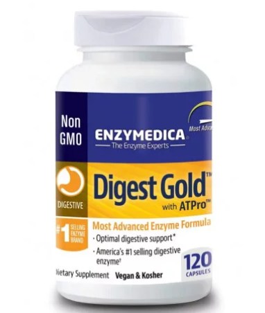 Digest Gold s ATPro - trávicí enzymy pro optimální trávení a vstřebávání živin s ATP, 120 kapslí