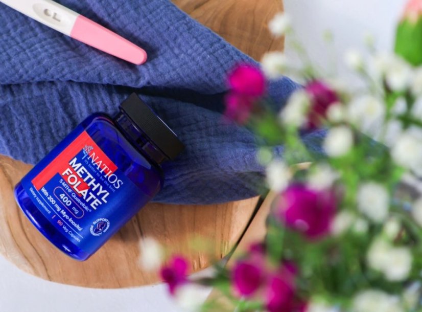 NATIOS Methyl Folate, Aktivní kyselina listová, 400 mcg, 90 kapslí