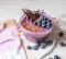 Borůvkový smoothie puding