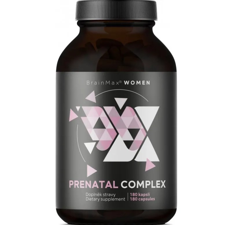 BrainMax Prenatal Complex, komplex vitamínů pro těhotné ženy, kojící a přípravu na těhotenství 180 kapslí