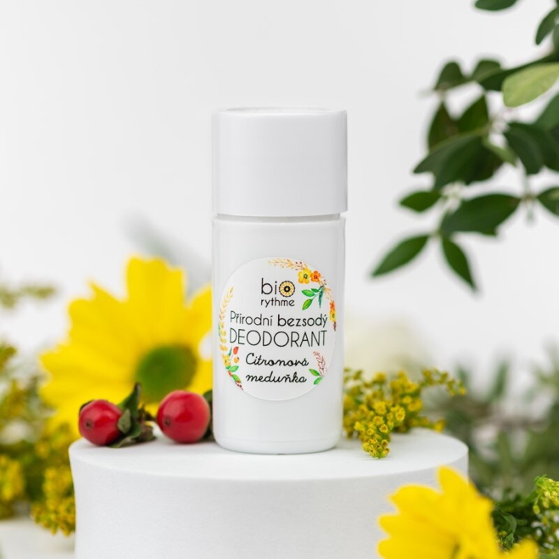 Biorythme Přírodní BEZSODÝ deodorant Citronová meduňka (různé velikosti) - hmotnost DEO: 80g