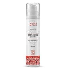 Wooden Spoon Opalovací mléko na tělo a obličej SPF 35+, 100 ml