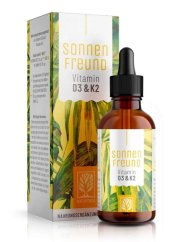 Naturtreu Vitamin D3+K2 MK7 vegan kapky, 30 ml