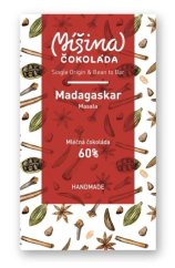 Míšina čokoláda Mléčná čokoláda 60% Madagaskar hřejivá 50 g