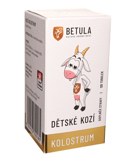 Betula Dětské kozí kolostrum, 120 kapslí