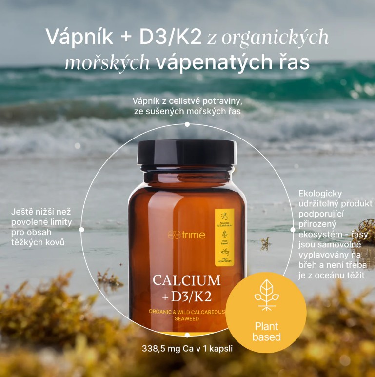 Trime Calcium + D3/K2, 90 kapslí