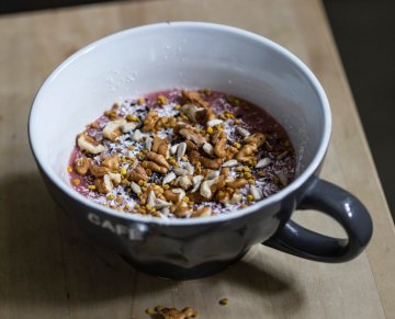 Low-carb vanilková kaše přes noc (bez vloček)