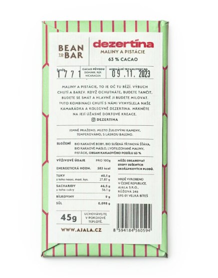 Ajala 63 % čokoláda Dezertina 45 g