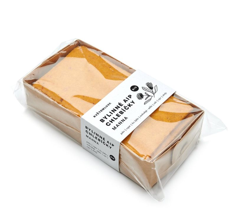 Květomluva Bylinkový chlebíček Manna BIO 100g