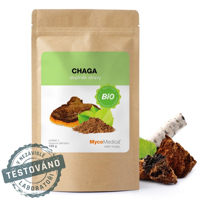 MycoMedica Chaga BIO prášek 100 g