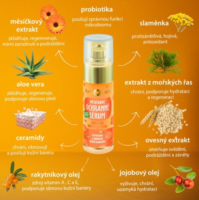 Purity Vision® BIO Měsíčkové ochranné sérum 30 ml
