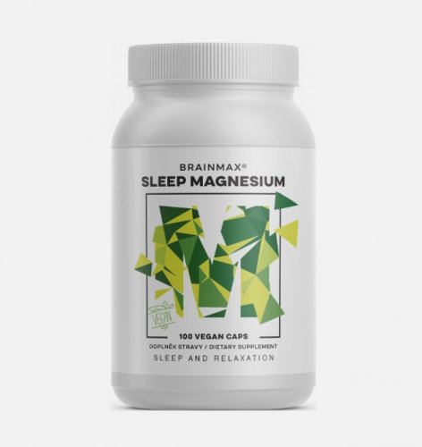 BrainMax Sleep Magnesium, 100 kapslí (spánek a relaxace)