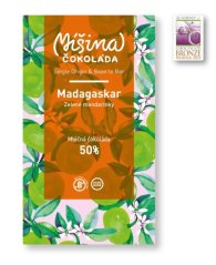 Míšina čokoláda Mléčná čokoláda 50% Madagaskar se zelenými mandarinkami 50 g