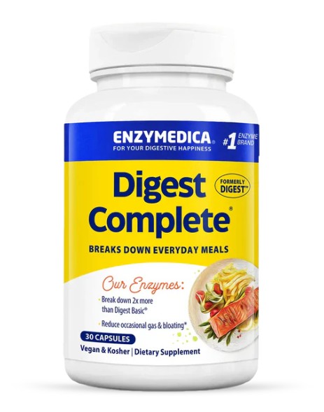 EnzyMedica Digest Complete - trávicí enzymy pro optimální trávení a vstřebávání živin, 30 kapslí
