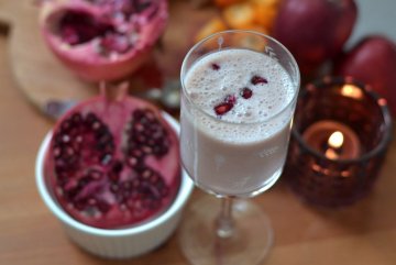 Krémové smoothie s granátovým jablkem