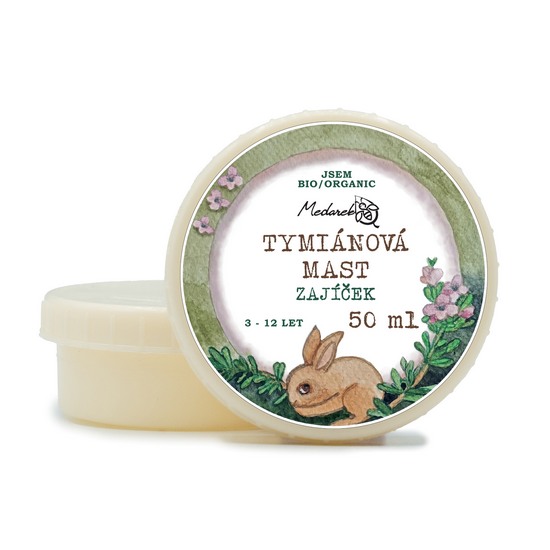 Medarek Tymiánová mast Zajíček - Velikost balení: 50 ml