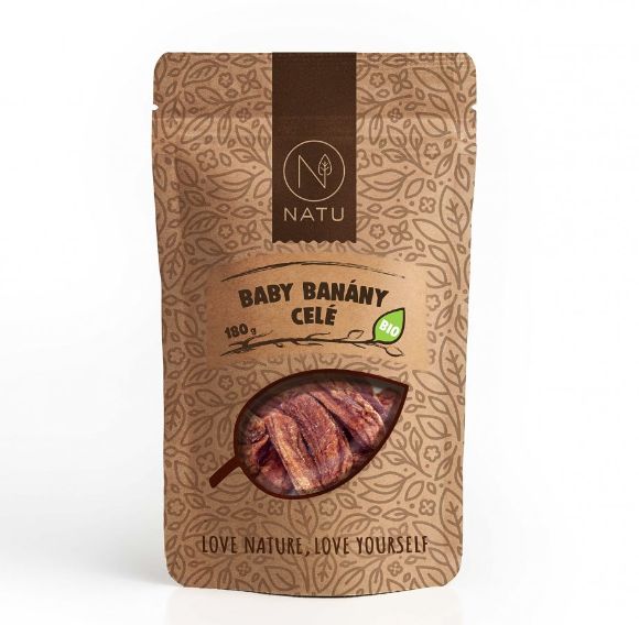 NATU Baby banány BIO sušené 180 g
