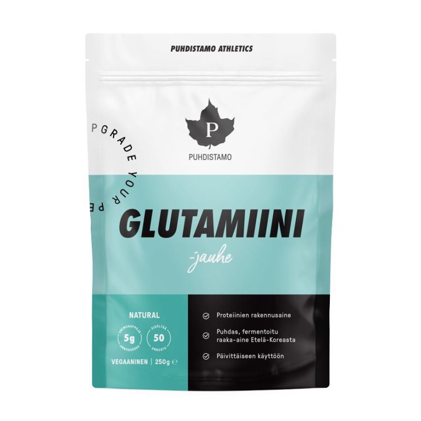 Puhdistamo L-Glutamine, prášek, 250 g (Glutamiini)