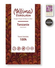Míšina čokoláda Tmavá čokoláda 100% Tanzanie 50 g