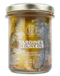 BrainMax Pure Sardinky v extra panenském olivovém oleji, 195 g