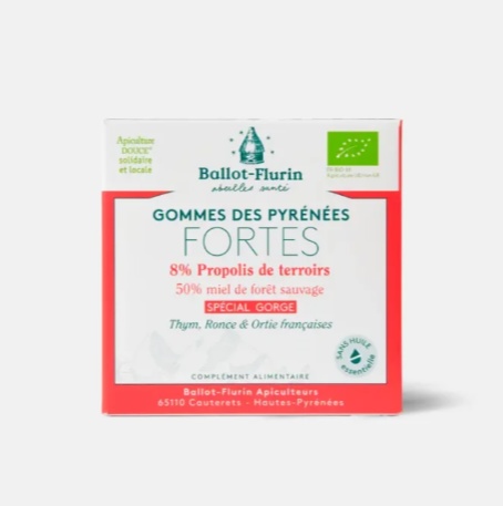 Ballot-Flurin Bio želé bonbony strong Hrdlo a hlasivky 30 g