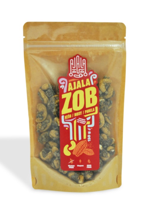 Ajala ZOB – Kešu, kakaové nibsy, panela 150 g