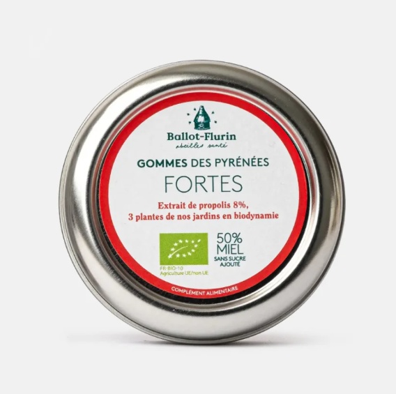 Ballot-Flurin Bio želé bonbony strong Hrdlo a hlasivky 30 g