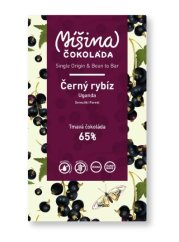 Míšina čokoláda Tmavá čokoláda Uganda 65% s černým rybízem, 50 g