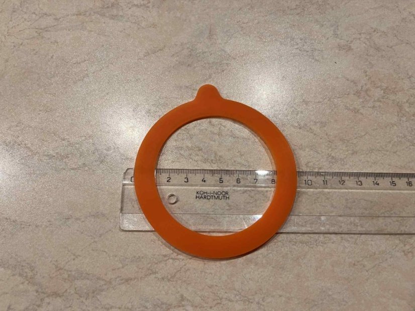 náhradní těsnění na WUGI sklenice (1ks) - barva těsnění: oranžové