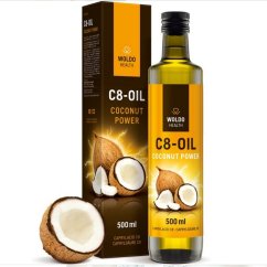 WoldoHealth C8 MCT 100% olej z kokosového oleje 500 ml