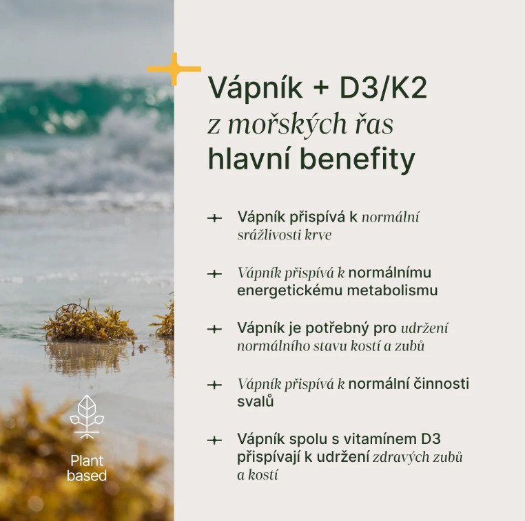 Trime Calcium + D3/K2, 90 kapslí