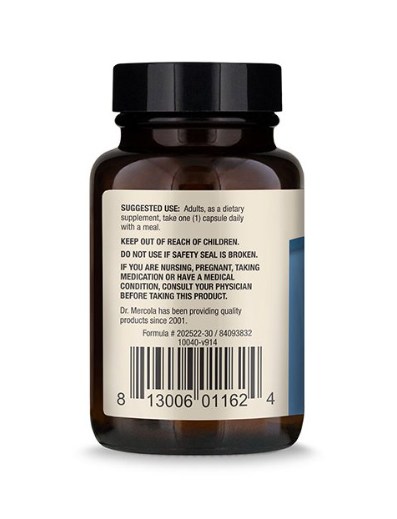 Dr.Mercola Ubiquinol 100 mg (koenzym Q10), 30 kapslí