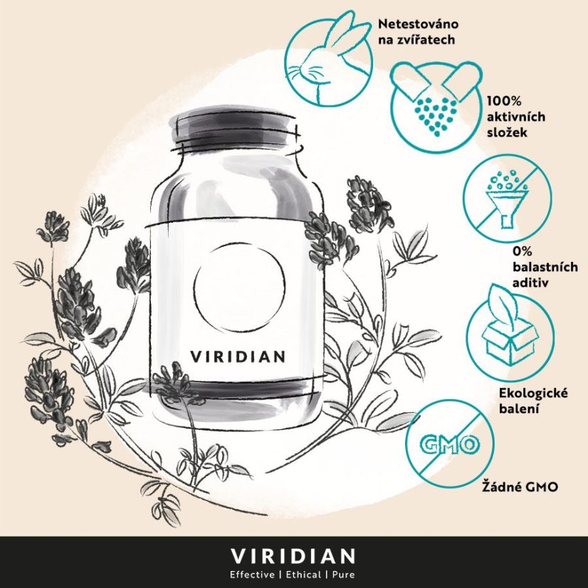 Viridian Elderberry Throat Spray Organic (Sprej do krku BIO), 50 ml