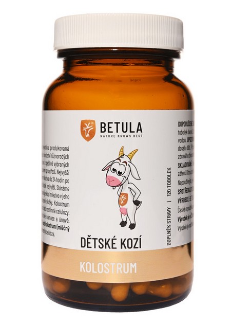 Betula Dětské kozí kolostrum, 120 kapslí