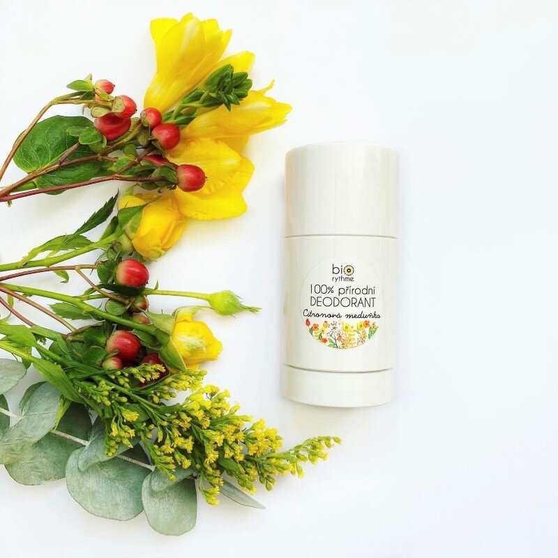 Biorythme 100% Přírodní deodorant Citronová meduňka se sodou (různé velikosti) - hmotnost DEO: 30g