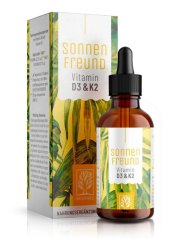 Naturtreu Vitamin D3+K2 MK7 vegan kapky, 30 ml