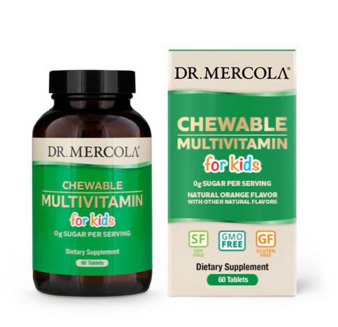 Dr.Mercola Multivitamín pro děti, Chewable, 60 tablet