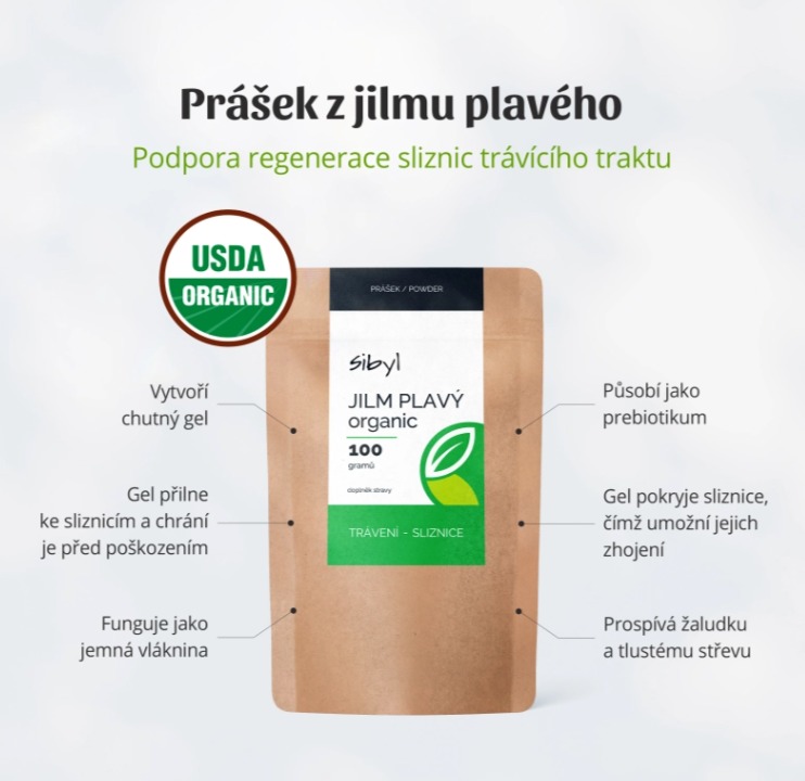 SIBYL Jilm plavý ORGANIC 100 g prášek