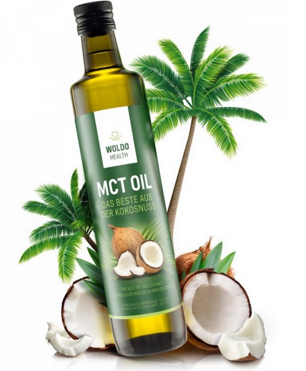 WoldoHealth 100% MCT olej z kokosového oleje, 500 ml