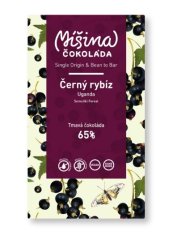 Míšina čokoláda Tmavá čokoláda Uganda 65% s černým rybízem, 50 g