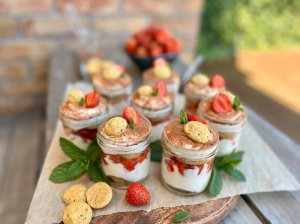 Jahodové tiramisu do skleničky