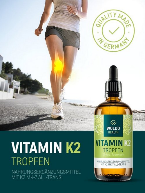 WoldoHealth Vitamin K2-MK7 v MCT oleji, 50 ml