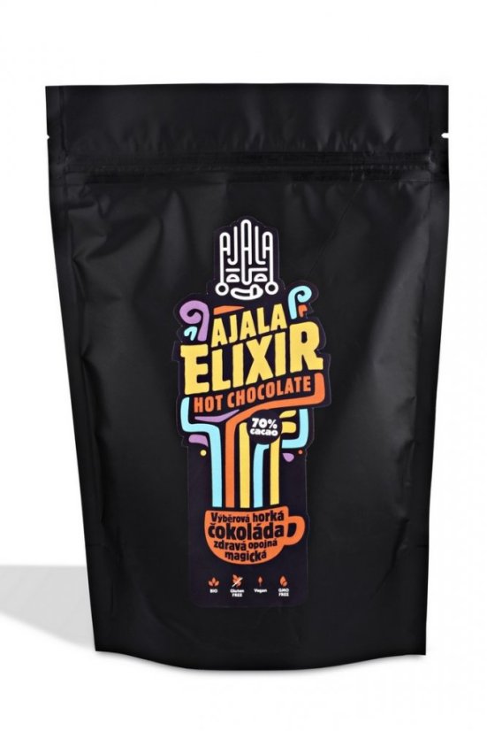 Ajala Elixír – pravá horká 70% čokoláda – Tmavá BIO - Velikost balení: 1000 g