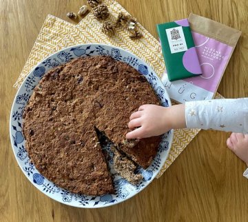 Kefírová bezlepková buchta slazená banány